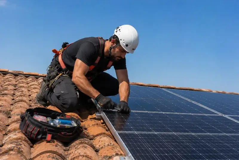 Maintenance et monitoring de panneaux solaires à Tarare